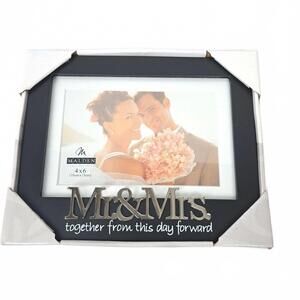 Malden 4 x 6 Photo Frame Mr & Mrs Togehter from this day forward New In Box